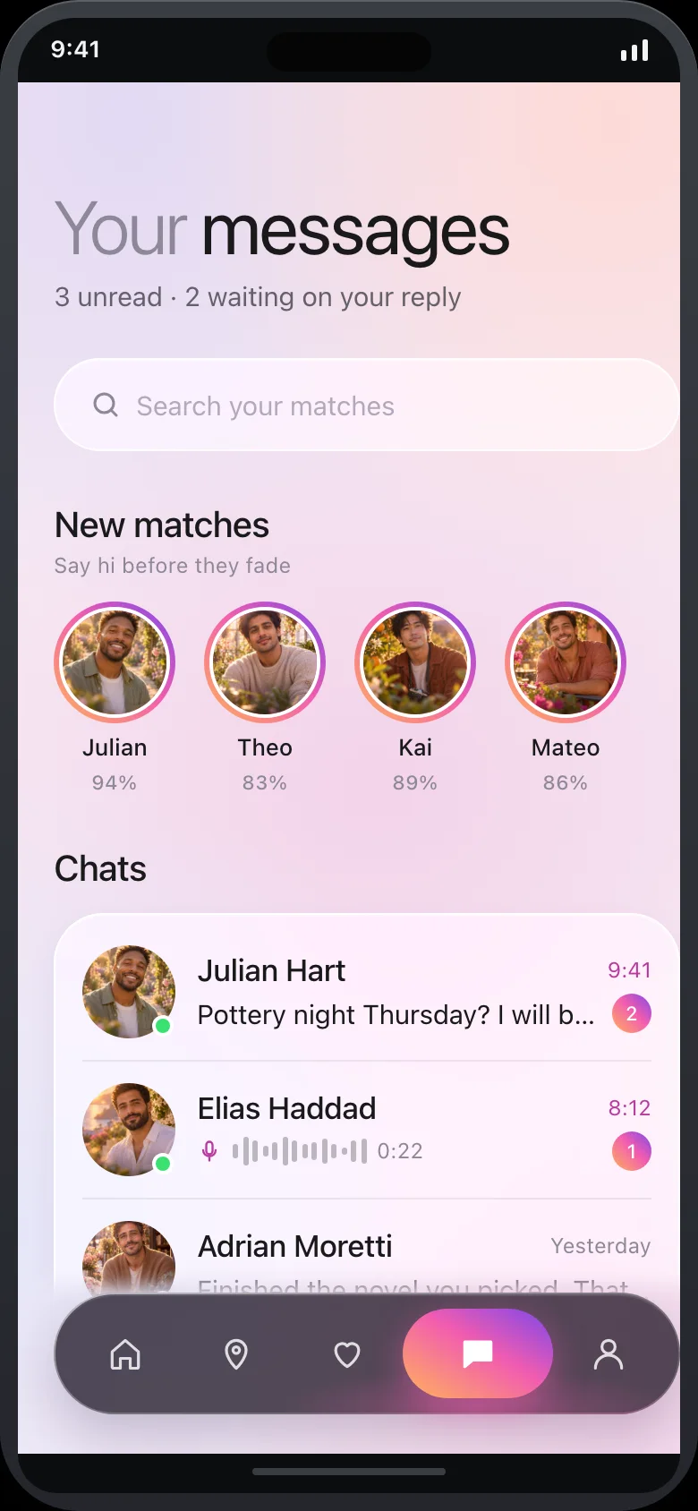 Kismara (AI Matchmaking) — Messages