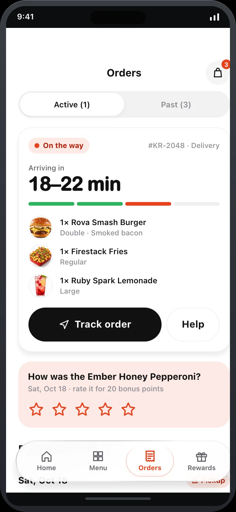 Kravaro Kitchen (Burger & Pizza Ordering) — Orders