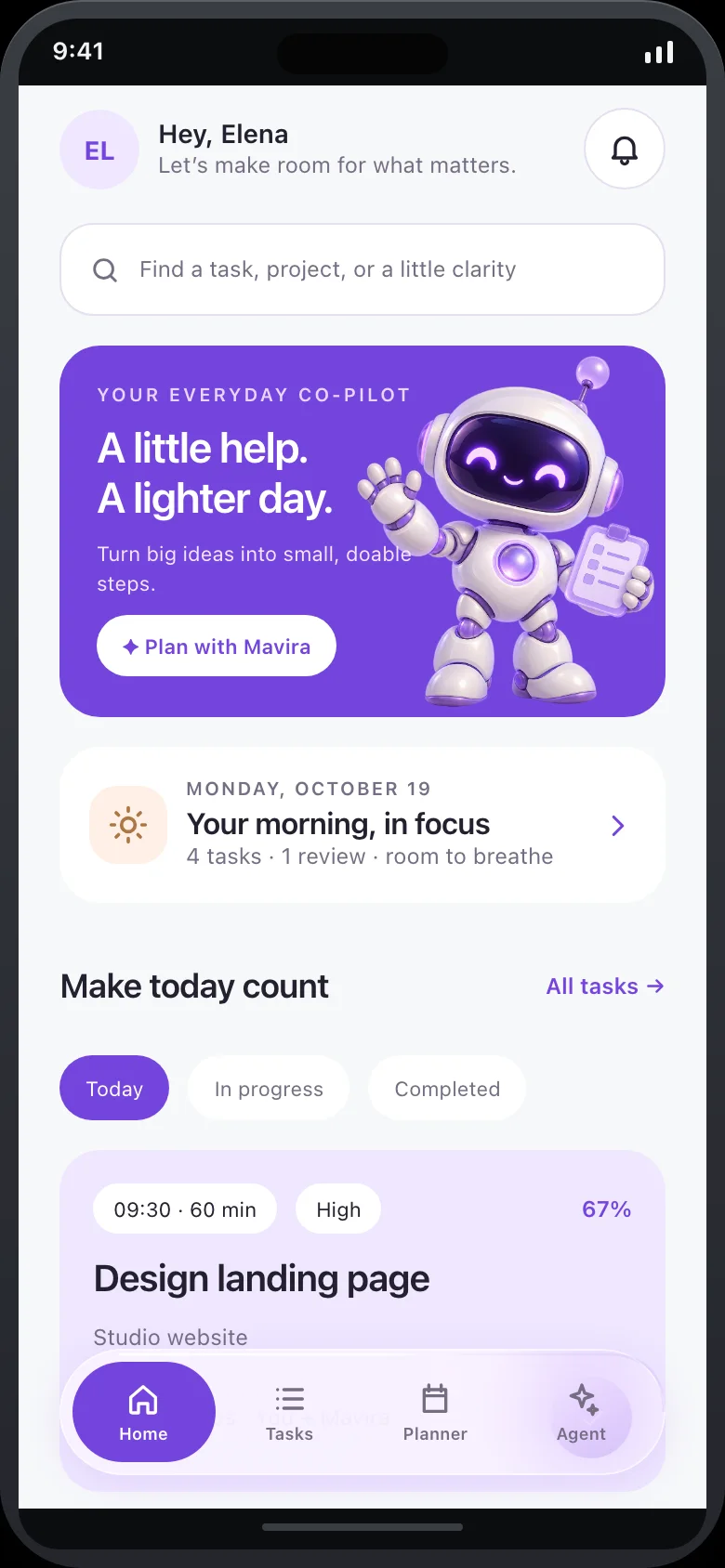 Mavira Tasks — Home