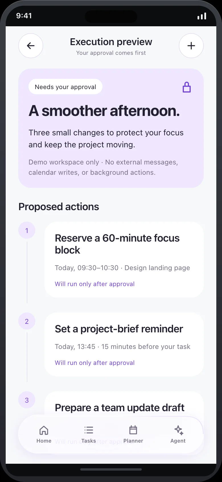 Mavira Tasks — Execution