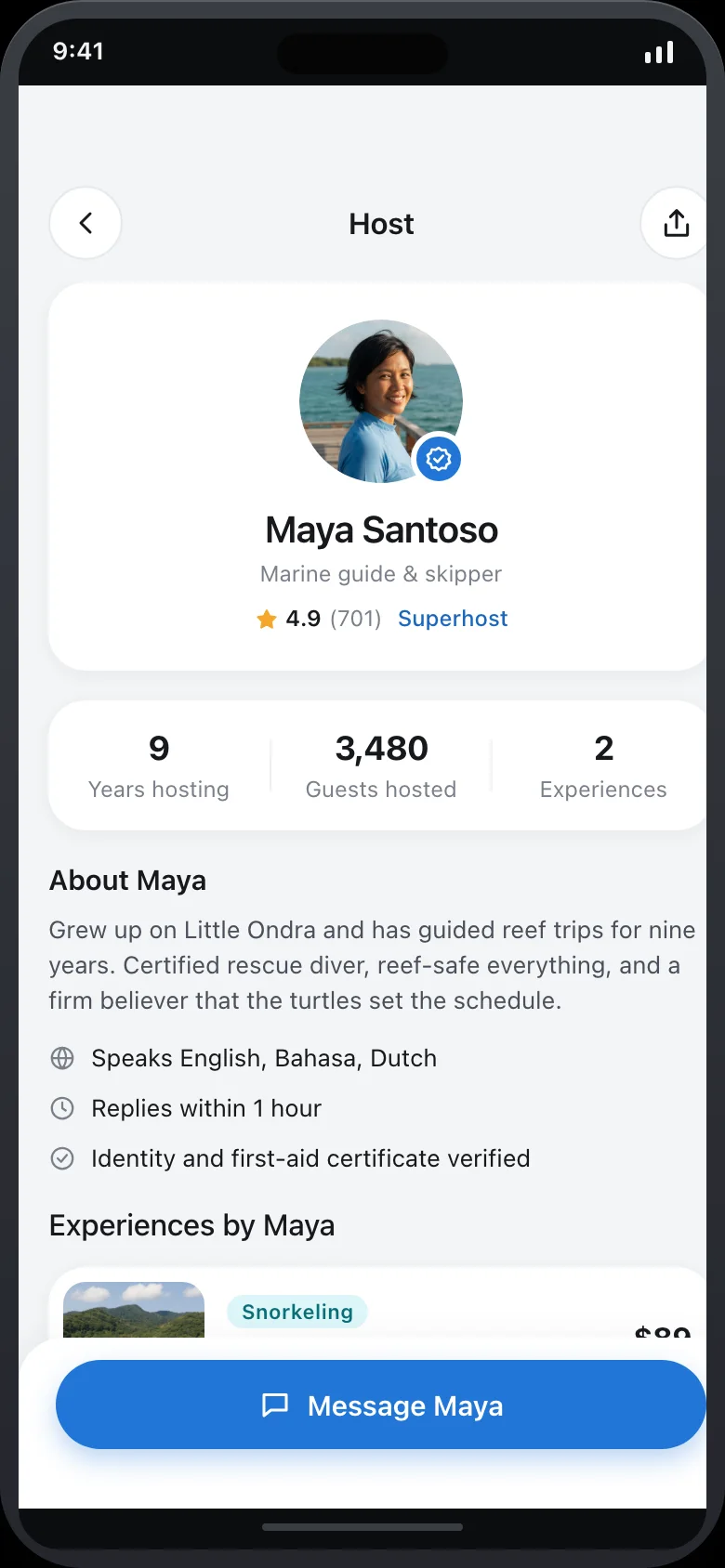 Tidevo (AI Local Experiences) — Host