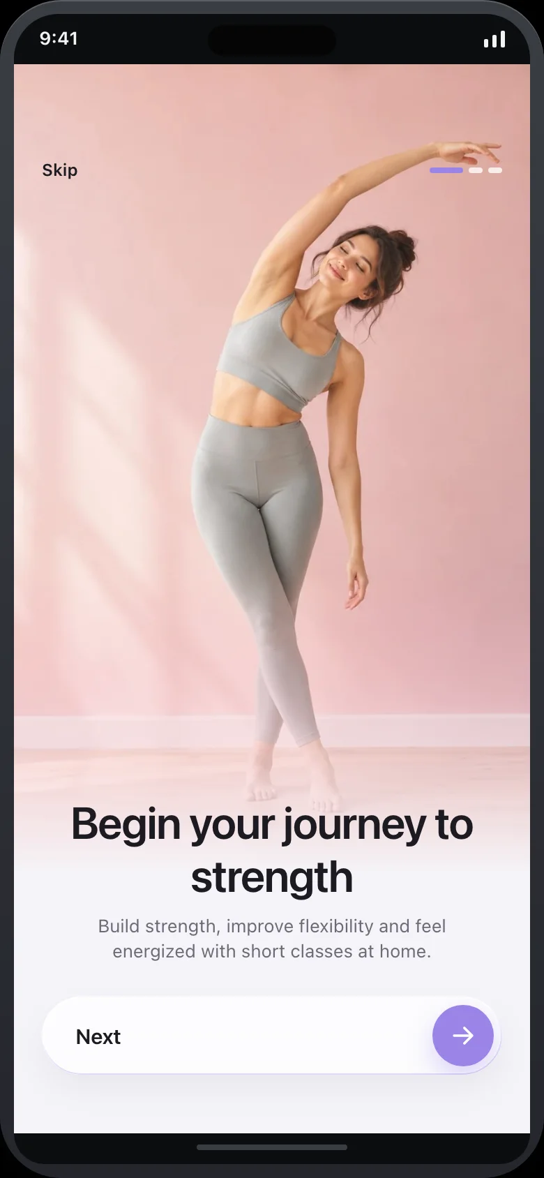 Plielle (AI Pilates & Barre Home Studio) — Onboarding