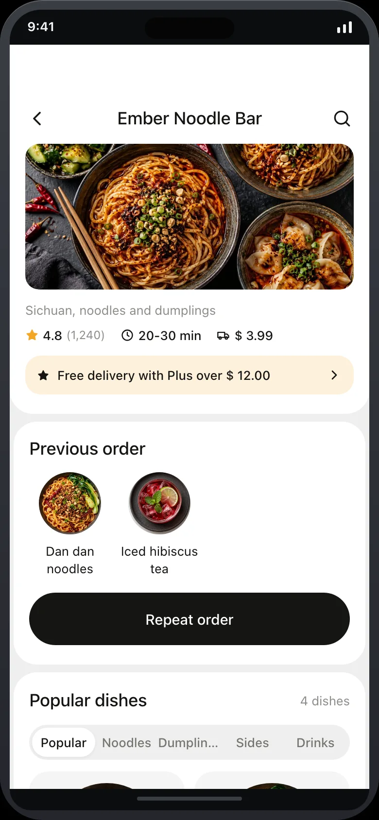 Yumora (AI Food Delivery Marketplace) — Restaurant