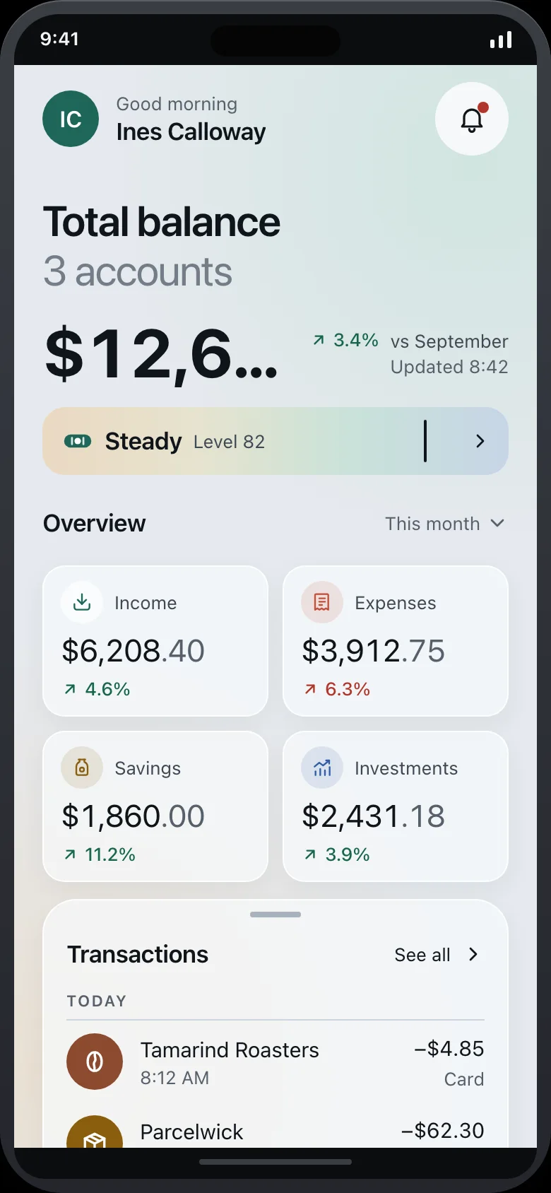 Evenkeel (AI Money Coach) — Home