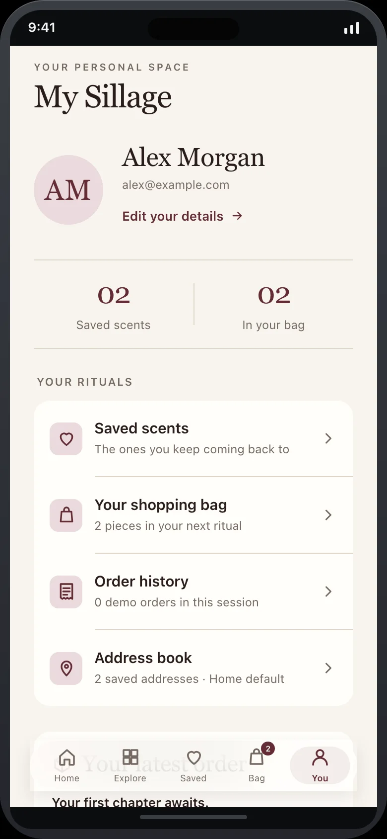 Sillage (Perfume Boutique) — Account
