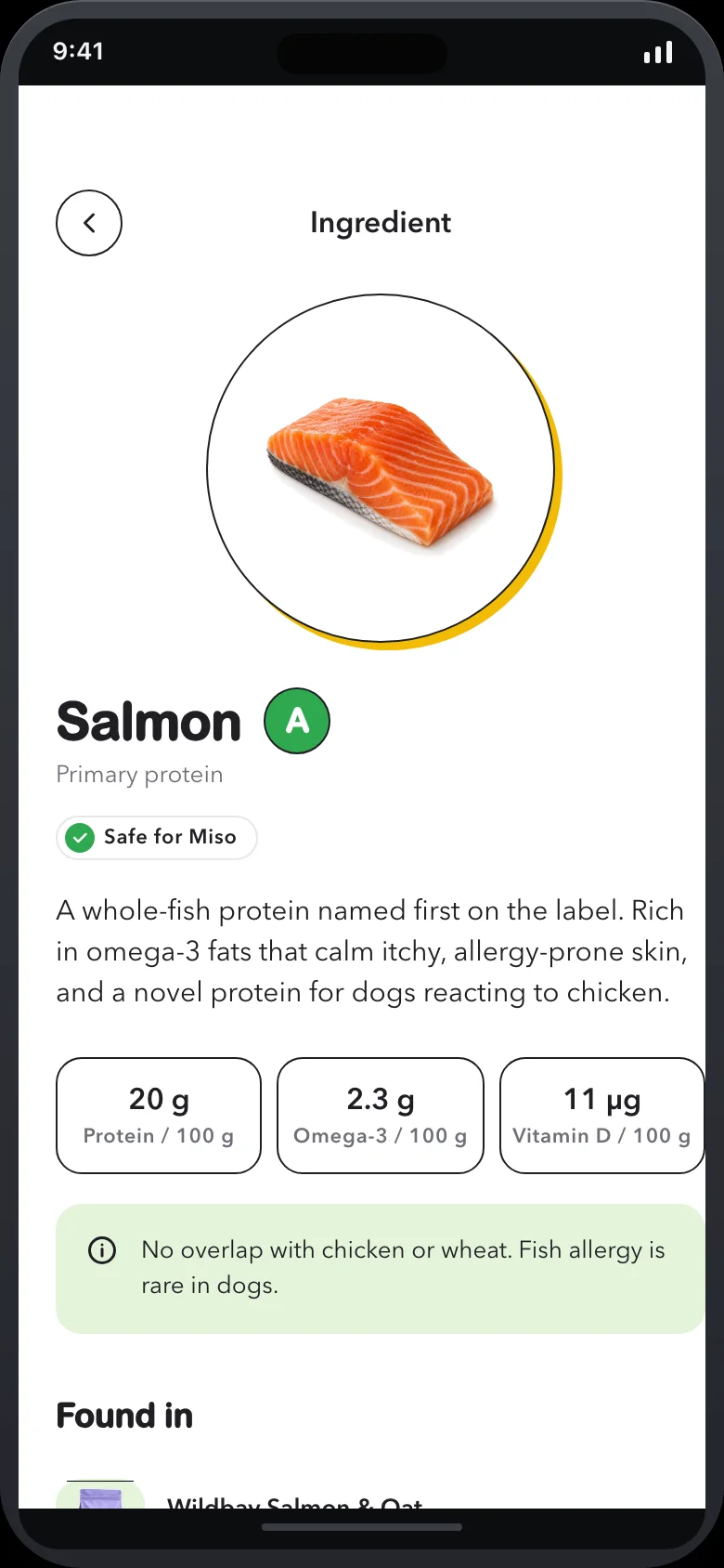 Snoutly (AI Pet Food Scanner) — Ingredient Detail