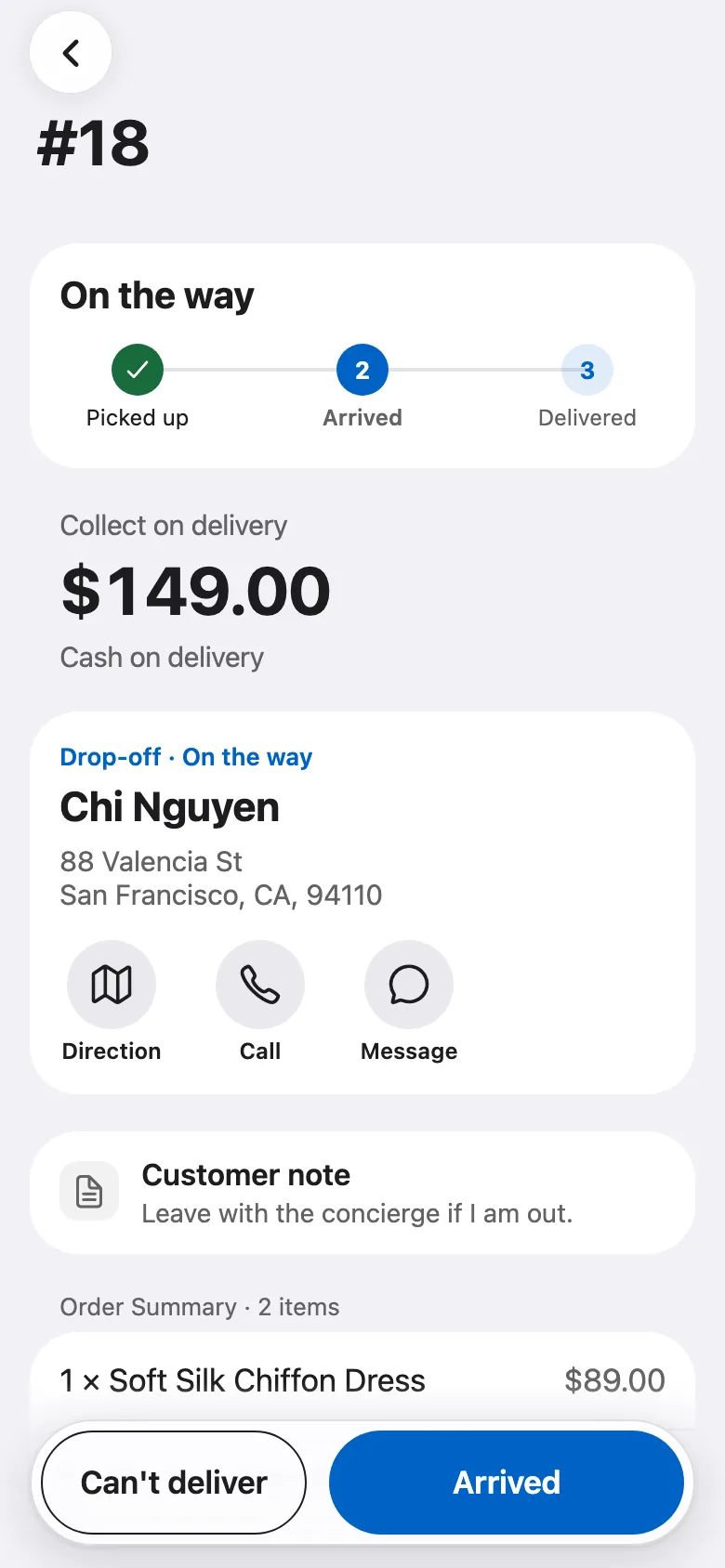 FluxNative Commerce — Cash to collect at the door