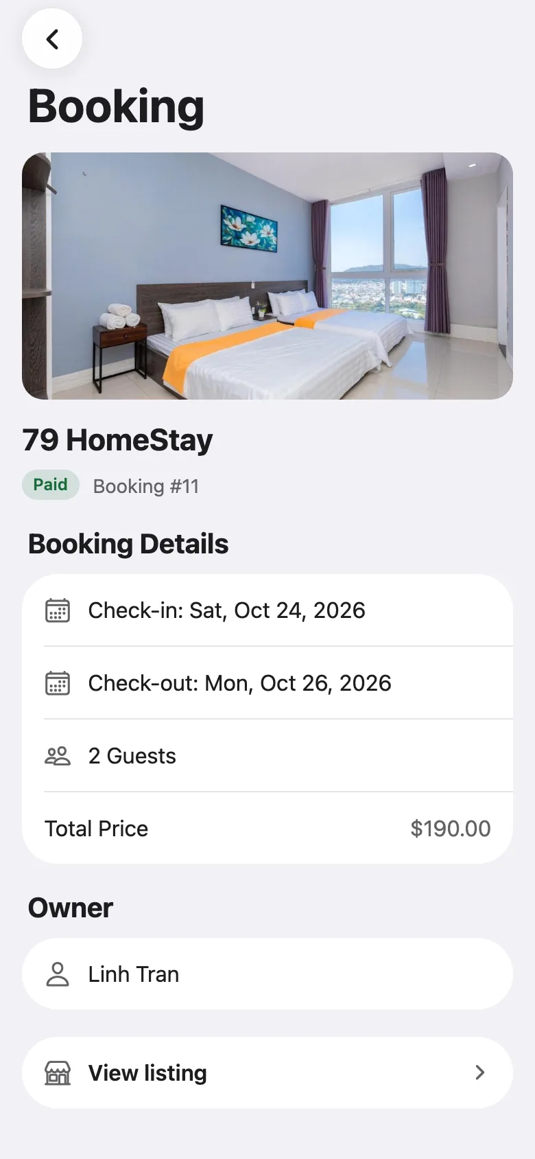FluxNative Commerce — The paid booking